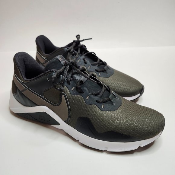 Nike Legend Essential 2 Khaki and Gray Workout Sneakers Men\'s Size 12 main image 5